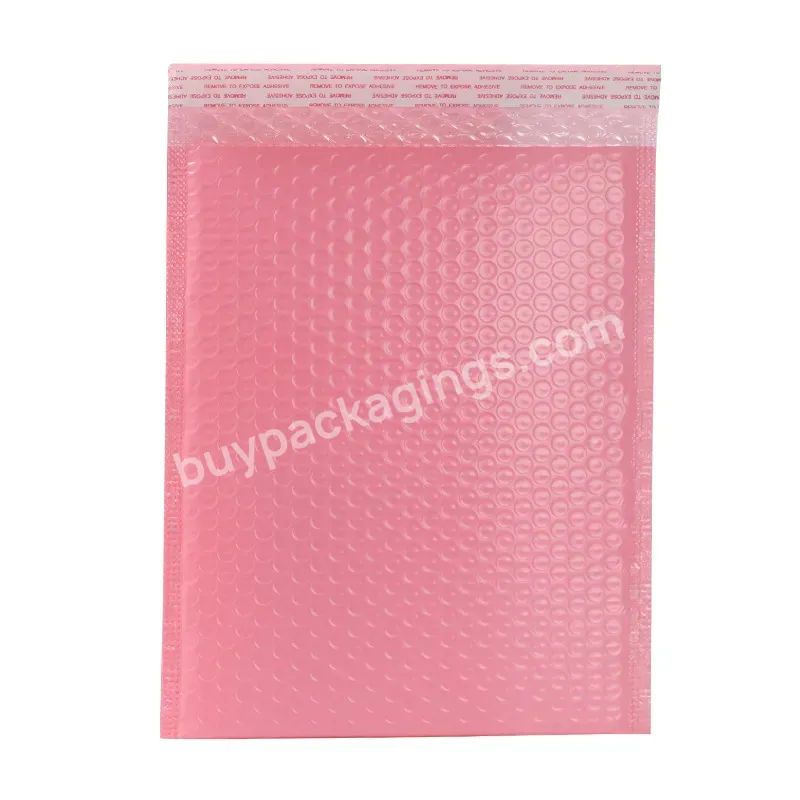 Mailing Bags Resistant Packaging Bubble Envelope Padded Plastic Custom Size Pink Delivery Package