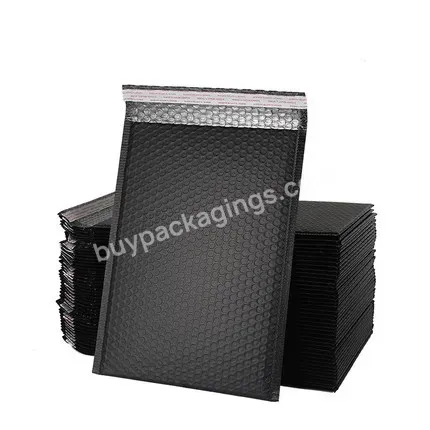 Mailing Bags Resistant Plastic Packaging Custom Size Black Waterproof Bubble Envelope Padded