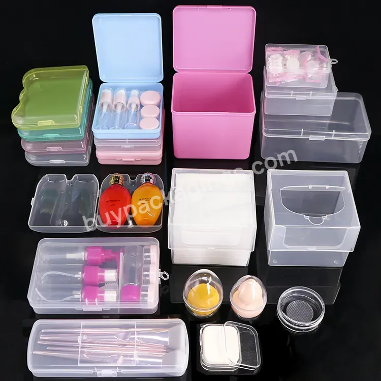 Make Up Box Makeup Sponge Holder Mask Box Pp Plastic Packaging Cosmetic Containers Beauty Blender Case Makeup Organizer