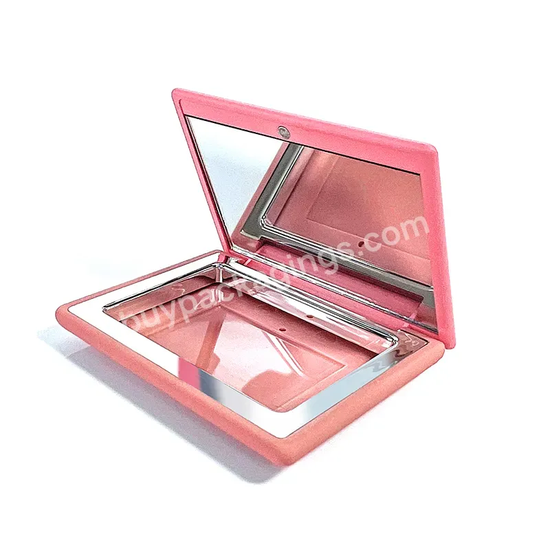 Makeup Plastic Empty Compact Loose Powder Case Custom Logo Private Empty Eyeshadow Palette With Mirror