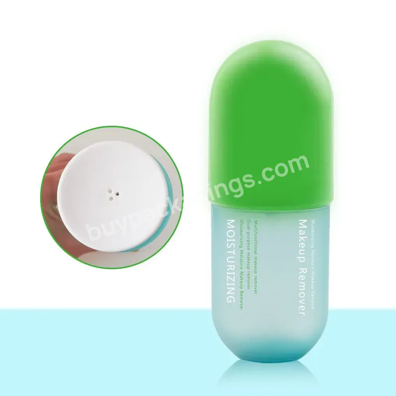 Makeup Remover Bottle 250ml Capsule Shape Bottle Cosmetic Pet