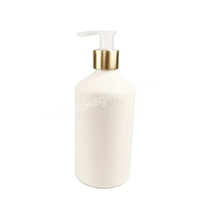 Manufactory Matte Pink Slopping Shoulder Aluminum Hand Wash Bottle 375ml Cosmetic Aluminum Bottle With Lotion Pump