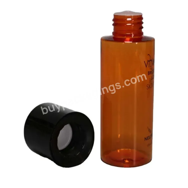 Manufacture Cosmetic Toner Pet Bottle With Reducer Cap 150ml 200ml Screw Cap For Serum Bottle