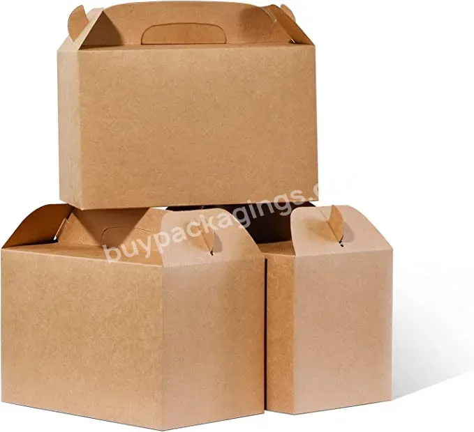 Manufacture Custom Design Corrugated Cardboard Kraft Packing Fruit Gift Gable Boxes