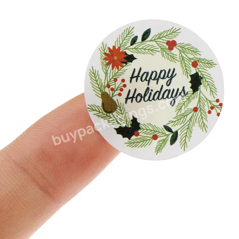 Manufacture Custom Waterproof Pvc Holiday Sticker Label