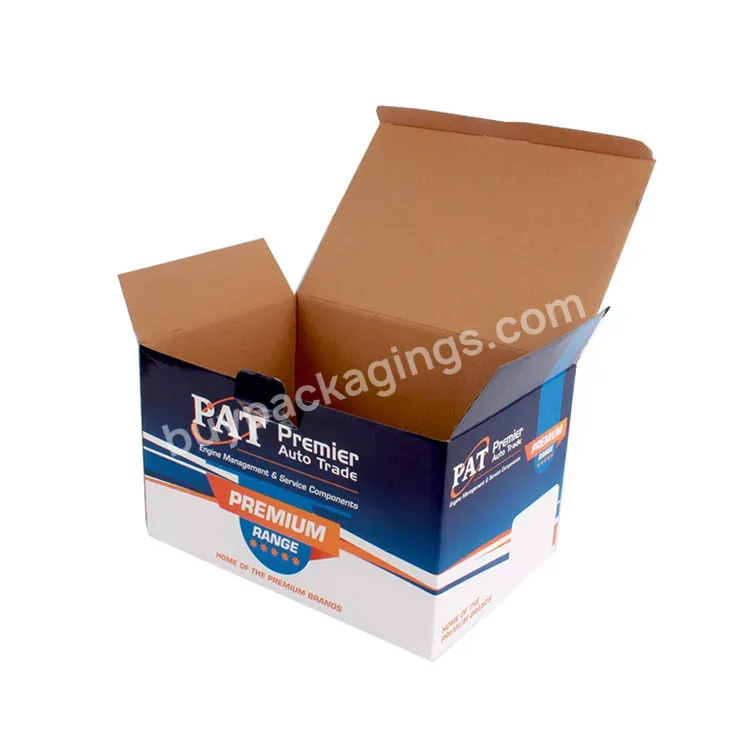 Manufacture Customized Logo Colored Cardboard Cartons Corrugated Large Mayte Black Shipping Carton