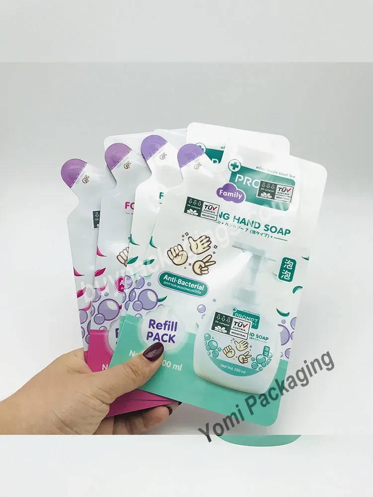 Manufacture Customized Special Shape Stand Up Laundry Detergent Packaging Bag