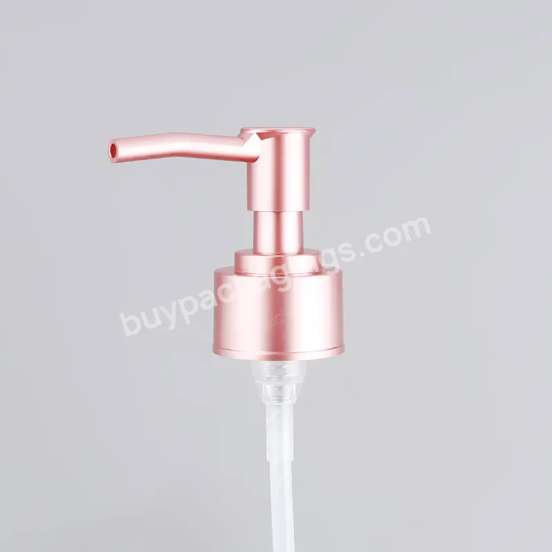 Manufacture Direct Sale 24/410 28/410 Dispenser Soap Rose Gold Electroplate Cream Lotion Pump For Cream Bottle