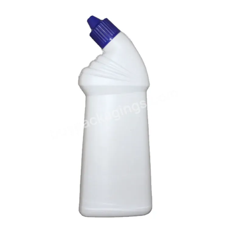 Manufacture Empty White Hdpe 500ml 600ml Plastic Liquid Toilet Bowl Cleaner Bottle