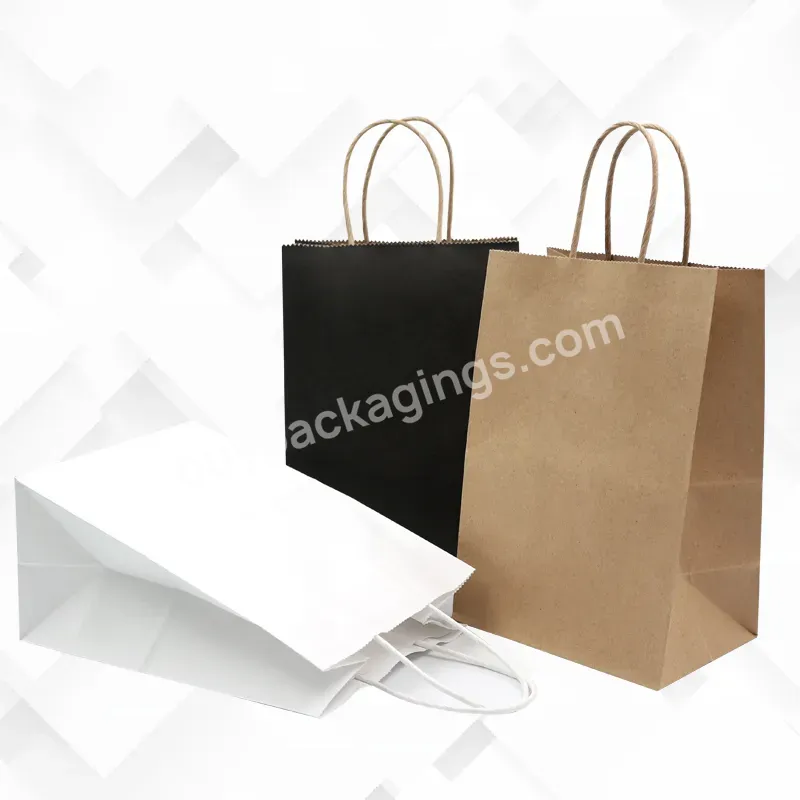 Manufacture Factory Price Different Size Large Small Custom Logo Printed Kraft Paper Bag