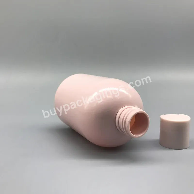 Manufacture Pharmaceutical Empty Pet 250ml Plastic Shampoo Bottle With Disc Top Lid