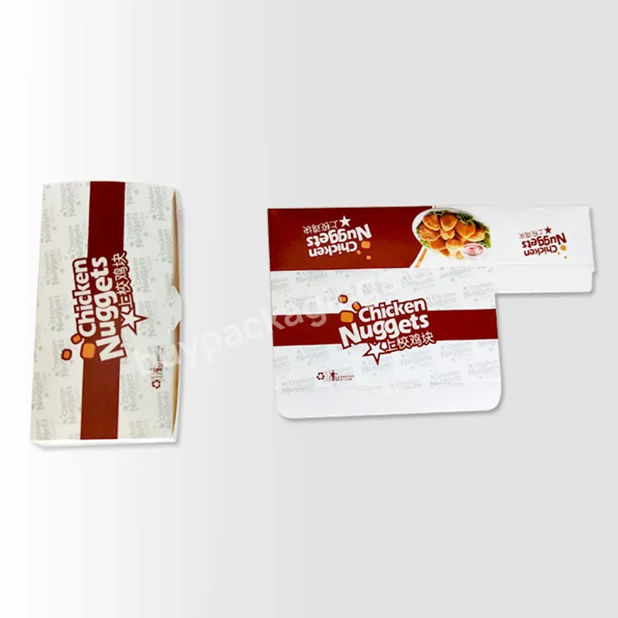 Manufacture Take Away Fast Food Paper Box Fried Chicken Nuggets Carton Paper Food Packaging Boxes With Logo