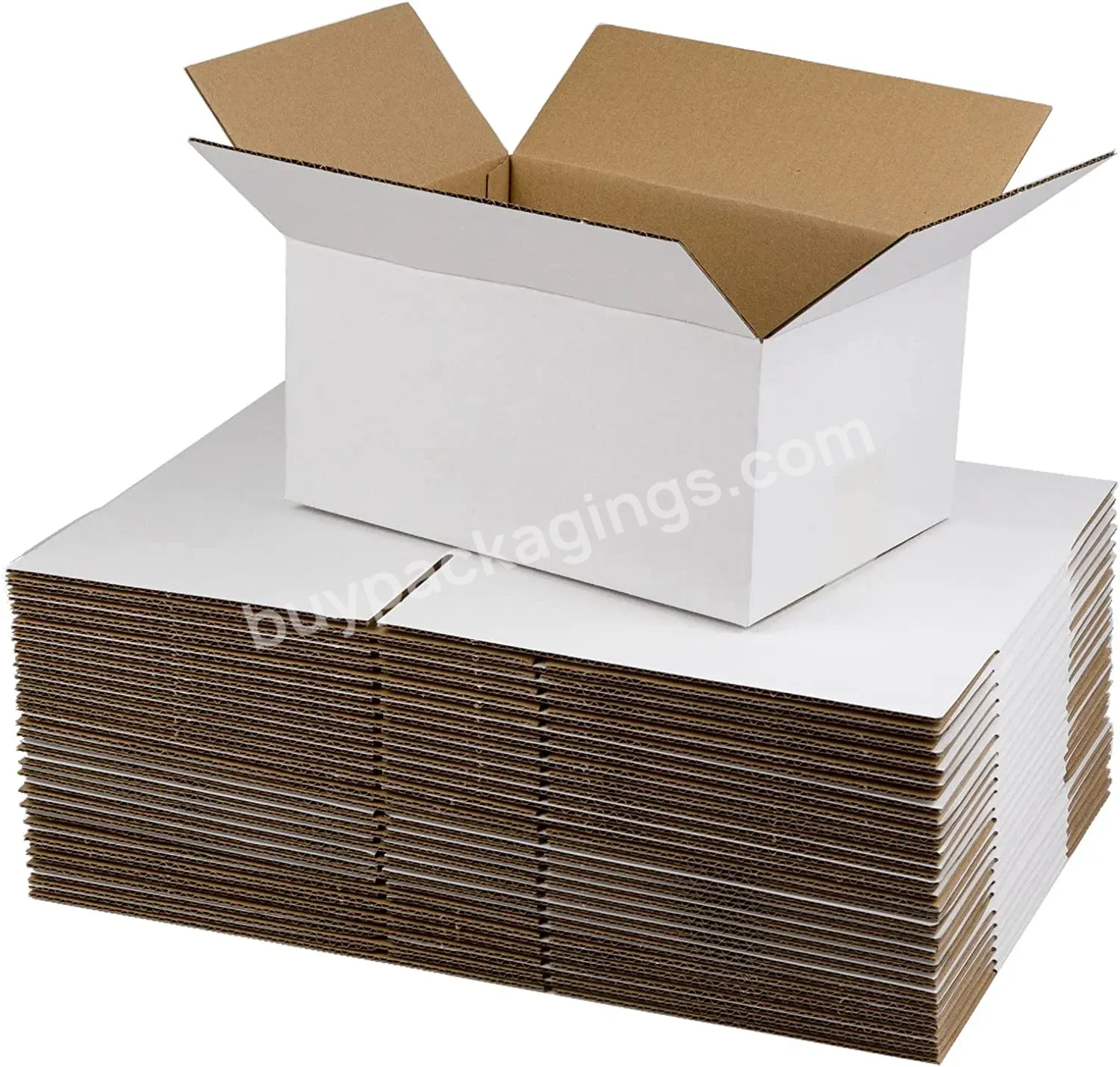 Manufacture White Shipping Carton 10x7x5 Inches Small Corrugated Cardboard Boxes