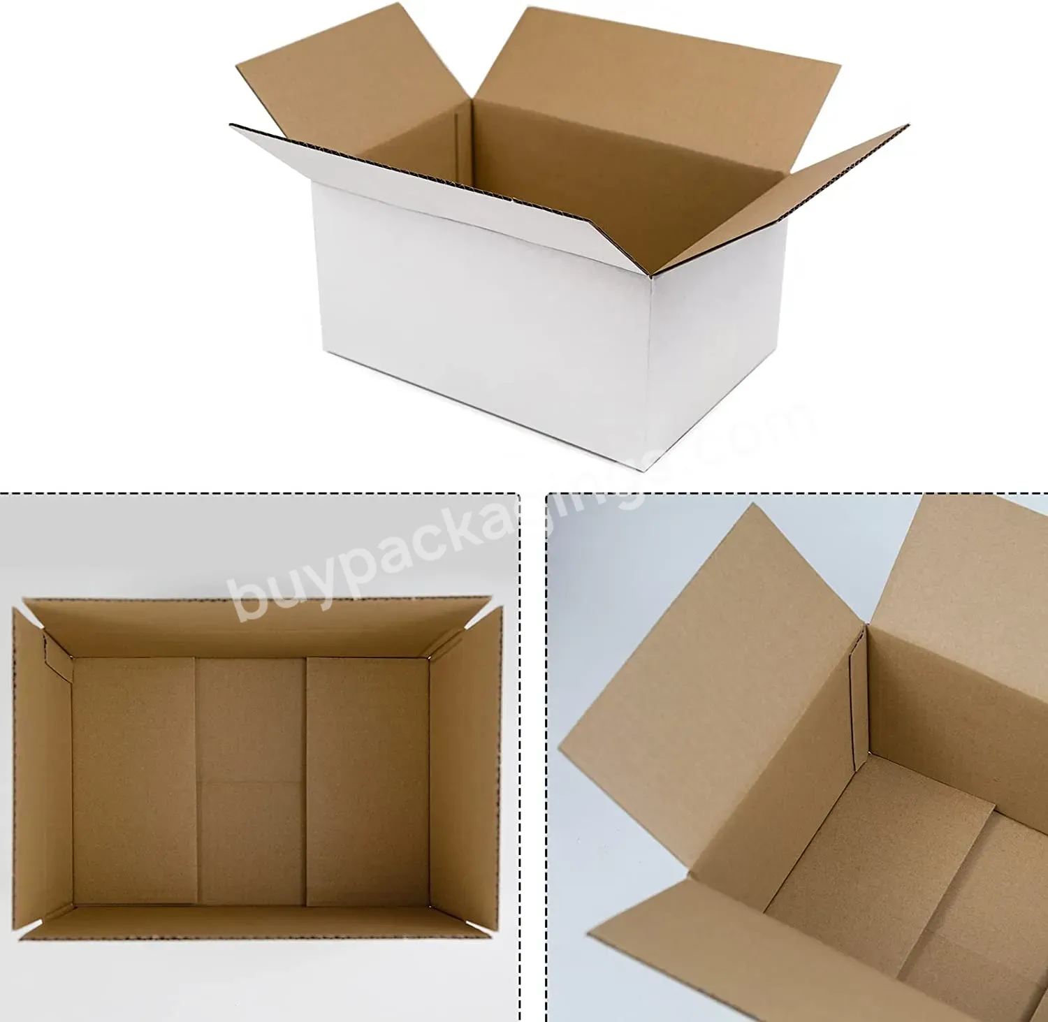 Manufacture White Shipping Carton 10x7x5 Inches Small Corrugated Cardboard Boxes