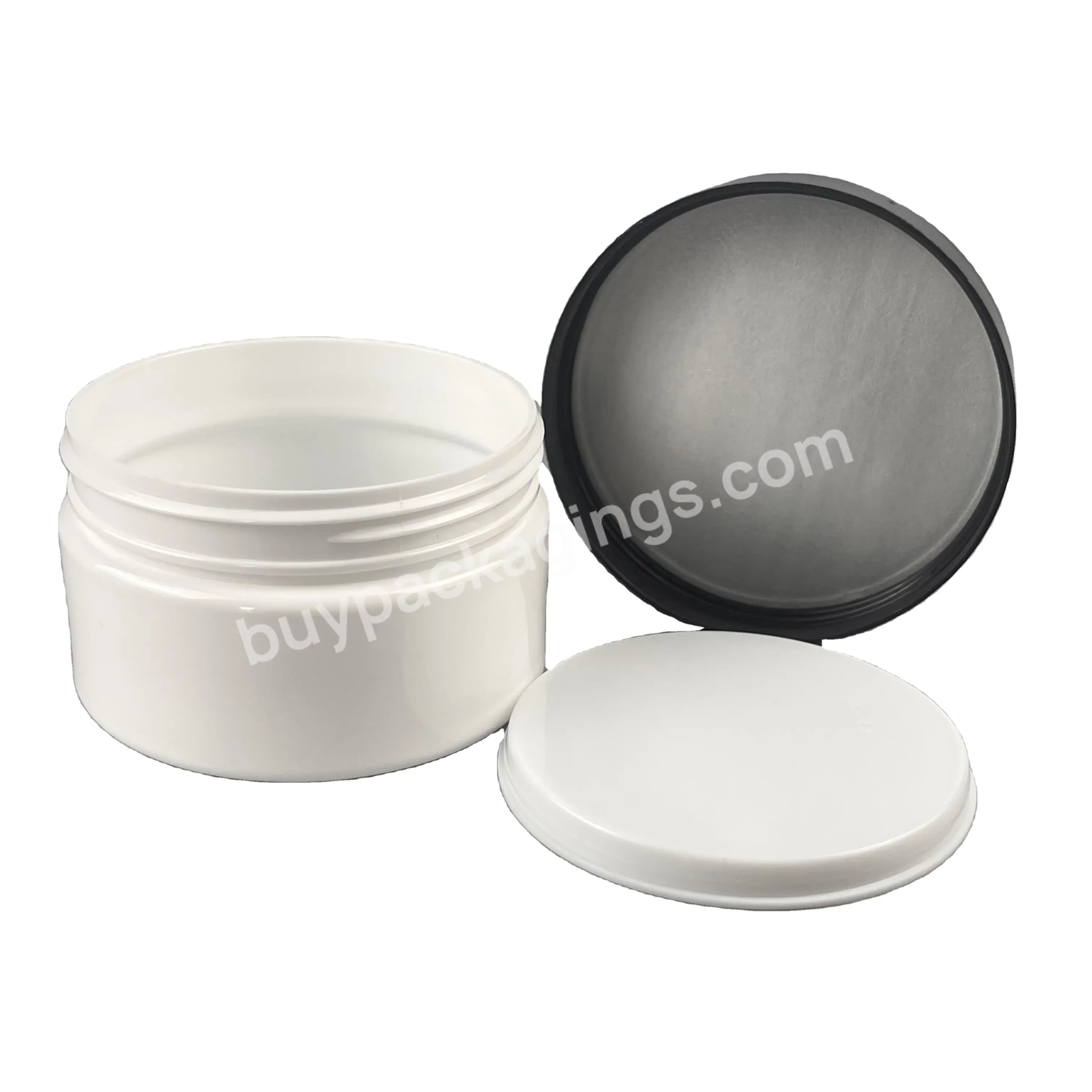 Manufacturer 100ml 200ml 250ml White Black Cosmetic Color Packaging Pet Empty Cream Jar With Screw Cap - Buy Cream Jar With Screw Cap,Pet Empty Cream Jar,180ml 250ml Oem Friendly Cosmetic Packaging.