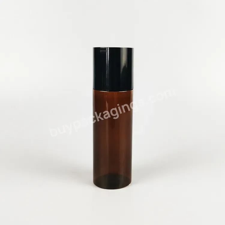 Manufacturer 100ml Pet Facial Toner Cosmetic Bottle With Screw Cap Cosmetics Pet Bottle Cylinder Round