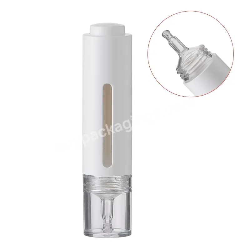 Manufacturer 15ml Facial Essence Oil Syringe Dropper Bottle Skincare Packaging For Serum Cosmetic Press Pump Dropper Bottle - Buy Dropper Bottle.