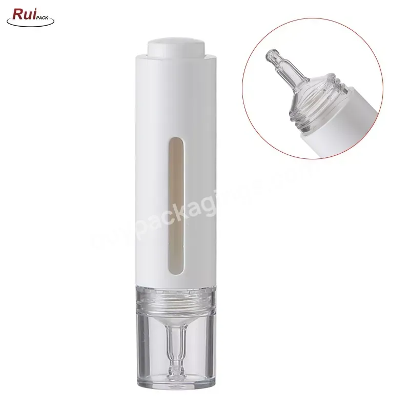 Manufacturer 15ml Facial Essence Oil Syringe Dropper Bottle Skincare Packaging For Serum Cosmetic Press Pump Dropper Bottle - Buy Dropper Bottle.