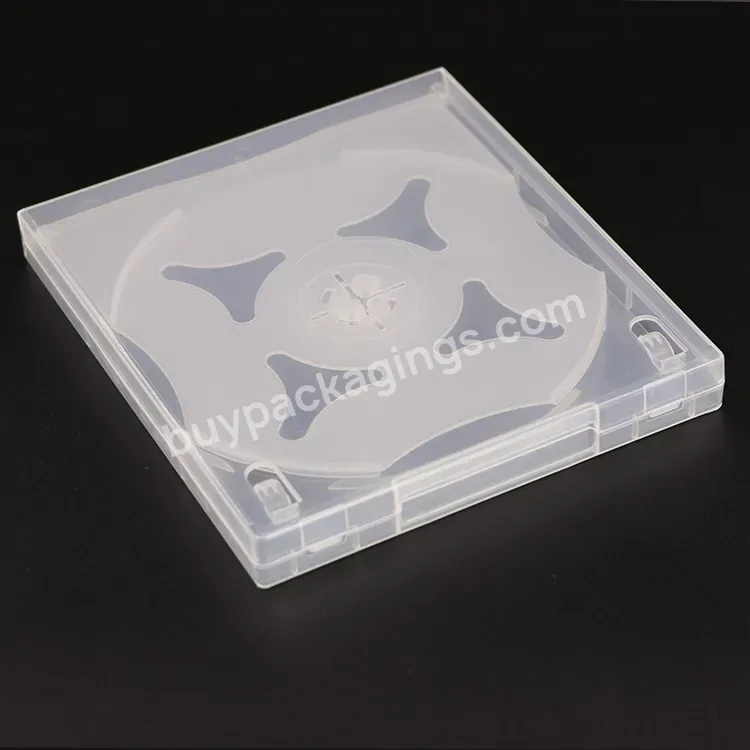 Manufacturer 16mm Dvd Case Double Clear Standard Cd Or Dvd Shell Case Pp Storage Plastic Jewel 3 Cd Dvd Digipaks With Cover Film