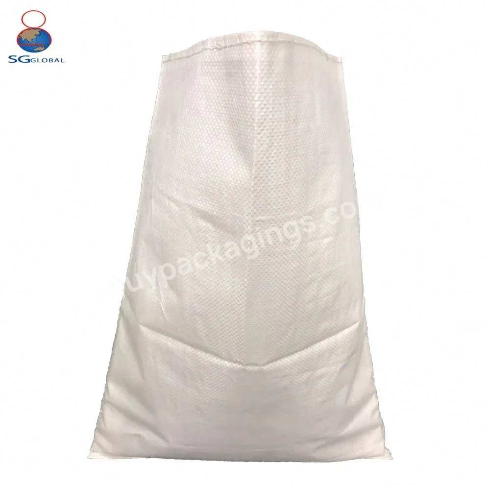 Manufacturer 25kg 50kg 100kg White Grain Corn Polypropylene Bag Pp Woven Bag