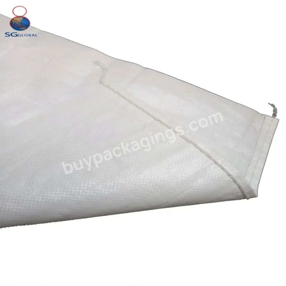 Manufacturer 25kg 50kg 100kg White Grain Corn Polypropylene Bag Pp Woven Bag