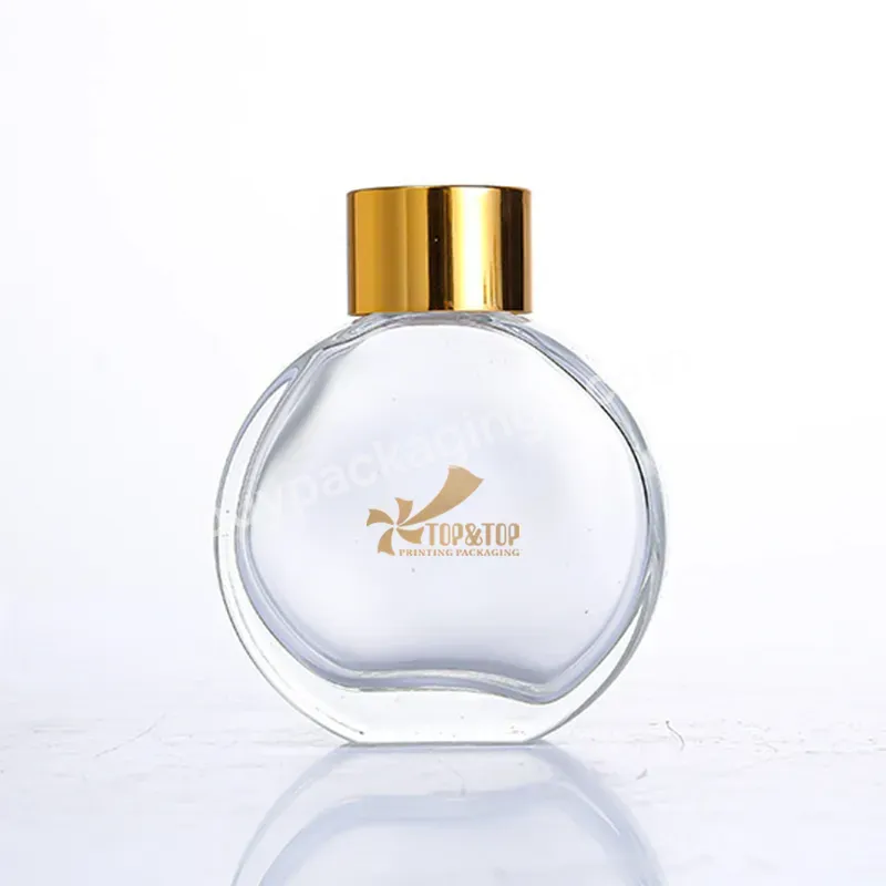 Manufacturer Aroma Room Amber 50ml 120 Ml Small Packaging Empty Reed Diffuser Bottle With Lids With Sticks Perfume Luxury