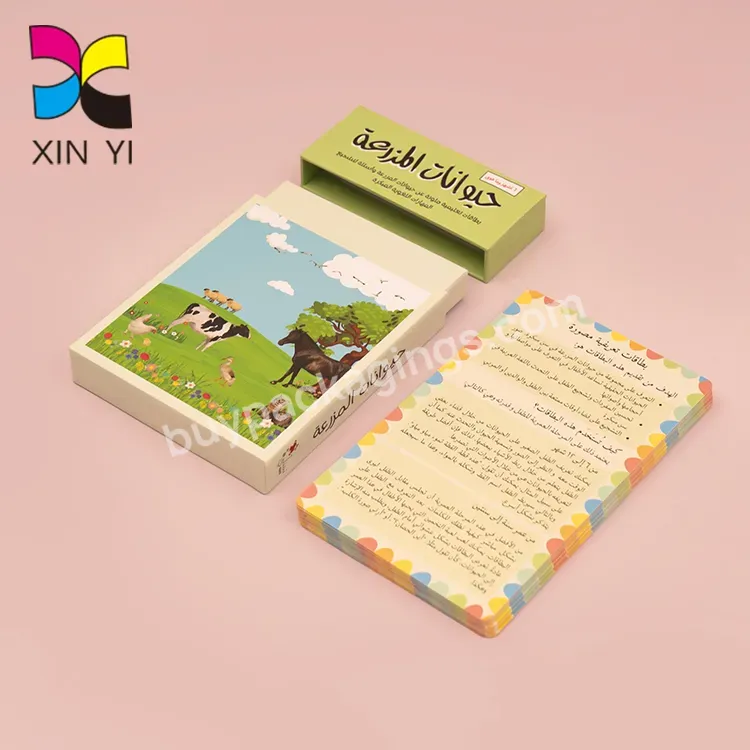 Manufacturer Children Educational Learning Card Deck Flashcards Custom Printing - Buy Flashcards Custom Printing,Flash Cards,Flashcards.