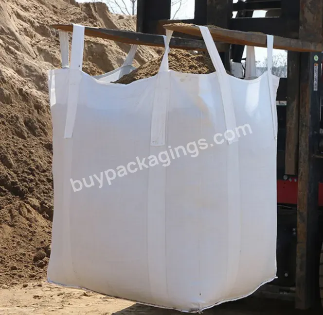 Manufacturer Competitive Price Jumbo Fibc 1 Tonne Big U-panel Bulk Container Packing Bag - Buy Jumbo Bag With Plastic Pe Liner For 94% Calcium,2000 Lbs Skidded Big Bag For Coated Granular Ice Melt,Top Skirt Snowmelt Agent Jumbo Bag.