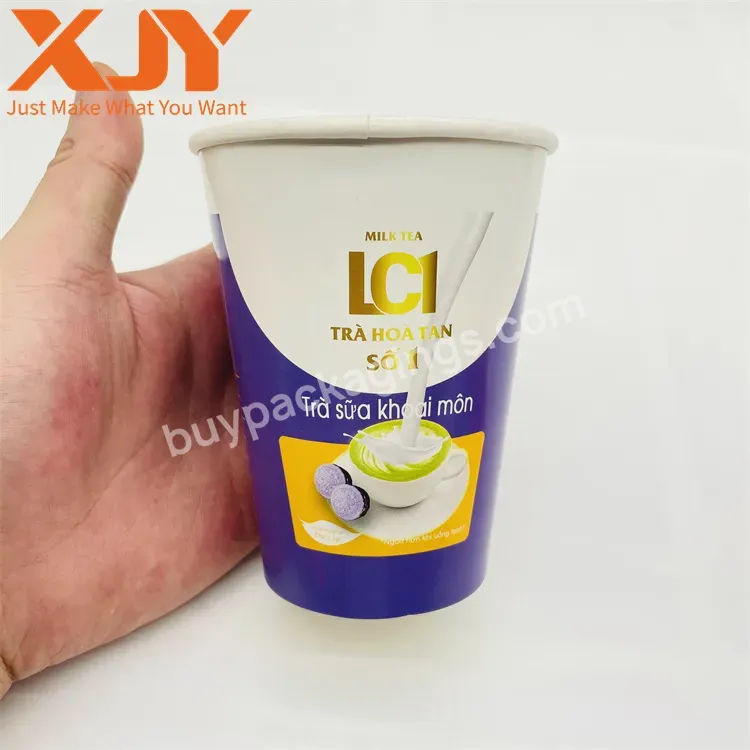 Manufacturer Compostable Takeaway Hot Biodegradable Disposable Paper Coffee Cups With Logo Custom Printed