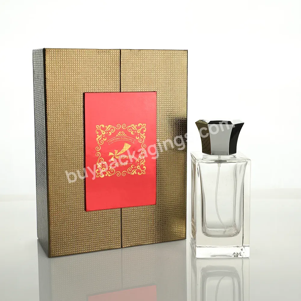 Manufacturer Custom Cheap Double Wall Empty Glass Bottles Square Clear Perfume Spray Bottles With Packaging Box