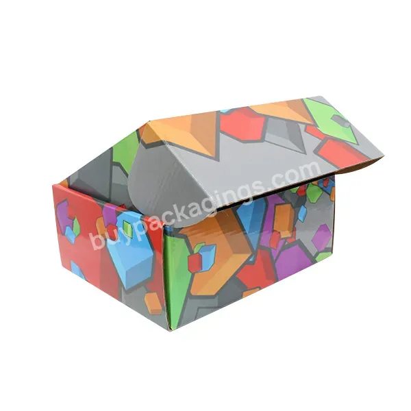 Manufacturer Custom Logo Colorful Corrugated Gift Packaging Box Clothes Packing Box Paper Mailer Box For Clothing