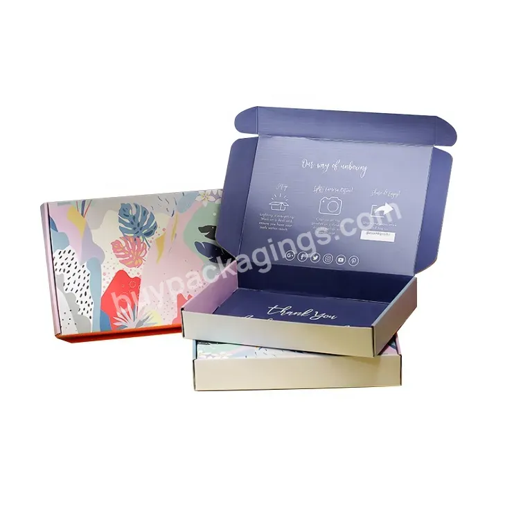 Manufacturer Custom Logo Luxury Cardboard Shipping Box Gift Paper Packaging Boxes For Clothes
