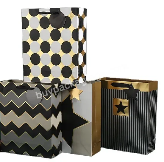 Manufacturer Custom Logo Print Luxury Packaging Recycled Corrugated Paper Mailer Box Supermarket Bags Shopping Paper Hang Bag