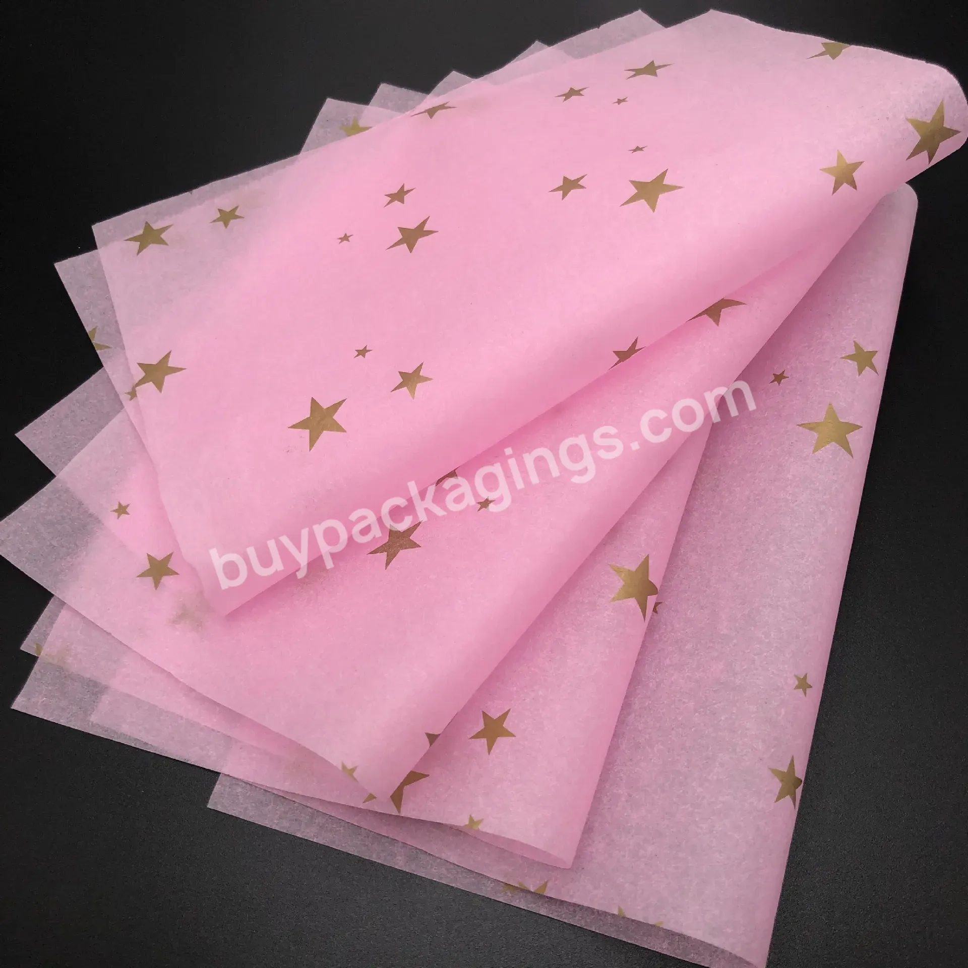 Manufacturer Custom Logo Print Rose Gold Silver Foil Stamping Gift Scarf Shirt Beer Wine Bottle Packaging Tissue Wrapping Paper