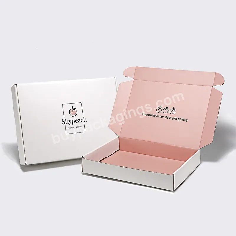 Manufacturer Custom Luxury Folding Double Sides Color Printing Paper Box Packaging Clothes Corrugated Paper Mailing Box