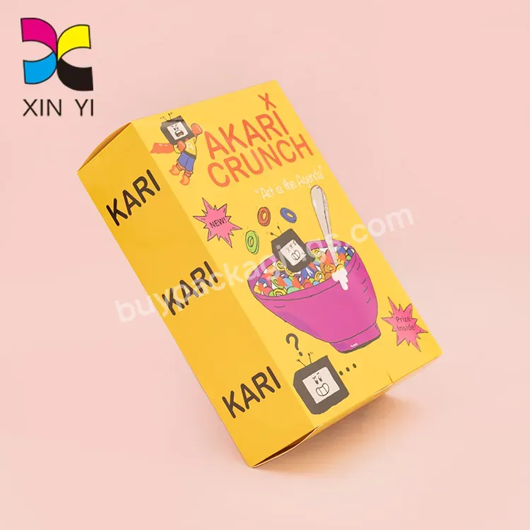 Manufacturer Custom Package Cereal Box Packaging Paper Cereal Box