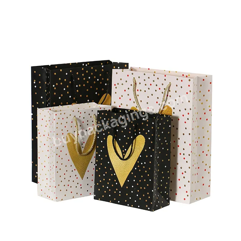 Manufacturer Custom Your Own Logo Printed Luxury Gift Packaging Paper Shopping Bag With Ribbon