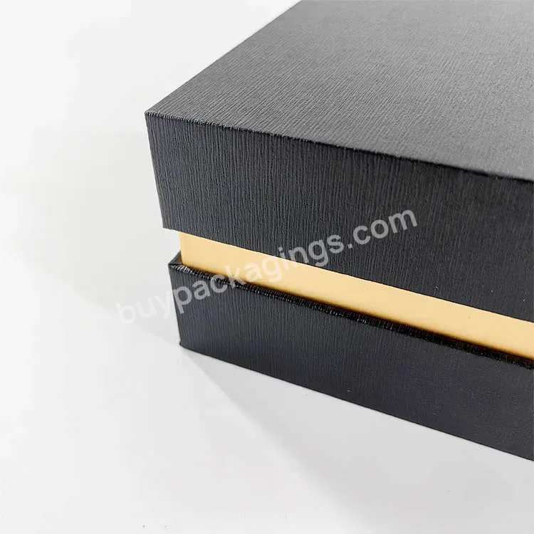 Manufacturer Customized Luxurious Free Design Black Rigid Box Caviar Gift Box