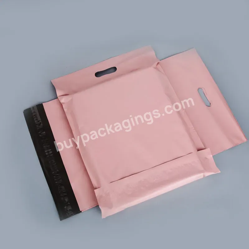 Manufacturer Easy To Carry Envelopes Mailing For Clothing Pink Waterproof Poly Shipping Bags With Handle - Buy Poly Shipping Bags With Handle,Manufacturer Easy To Carry Envelopes Mailing For Clothing Pink Waterproof Poly Envelopes Bag,Wholesale Expre