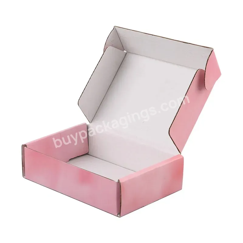 Manufacturer Large Color Cardboard Paper Mailing Apparel Box Custom Logo Printed Corrugated Shipping Packaging Box