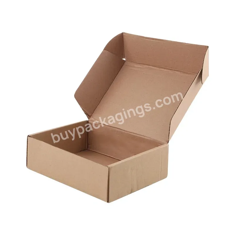 Manufacturer Large Color Cardboard Paper Mailing Apparel Box Custom Logo Printed Corrugated Shipping Packaging Box