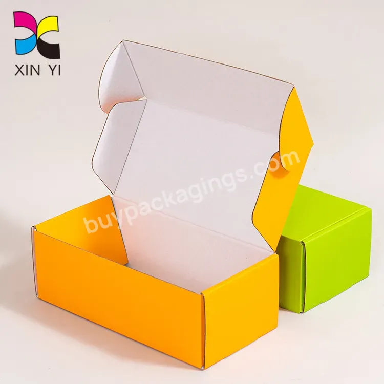 Manufacturer Large Color Cardboard Paper Mailing Apparel Box Custom Logo Printed Corrugated Shipping Packaging Box