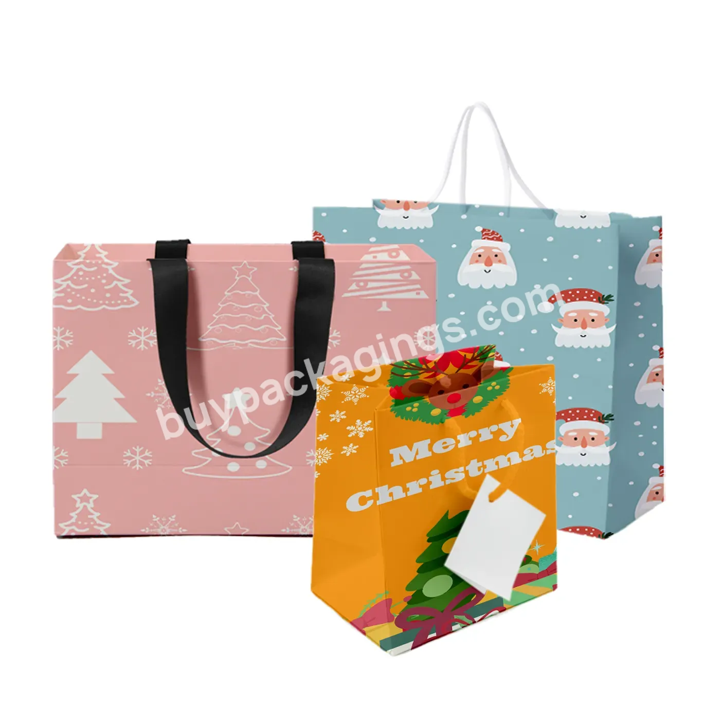 Manufacturer Luxury Logo Floral Gift Reusable Designer Kraft Shopping Paper Bags Foldable