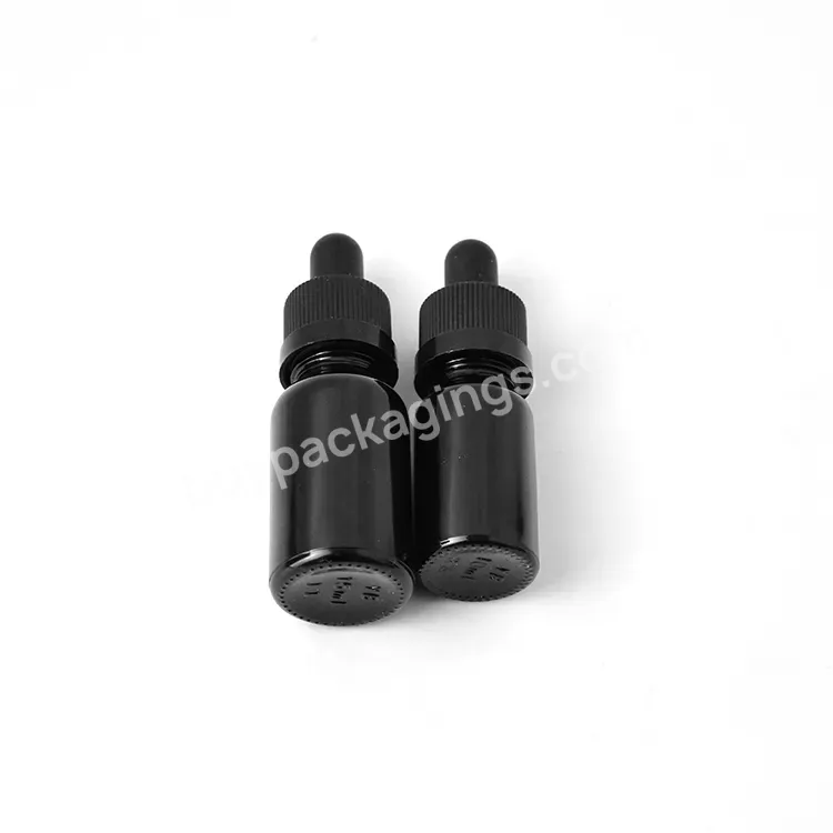 Manufacturer Oem Glass Essential Oil Bottles 30ml 50ml 100ml Dropper Bottle Black Cosmetic Essential Oil Glass Bottle