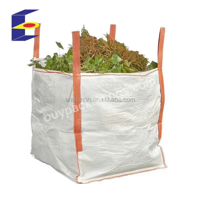 Manufacturer Pp 2 3 Cubic Meter Dumpster Fibc Big Bulk Jumbo Skip Bags For Garbage Feed Construction Waste