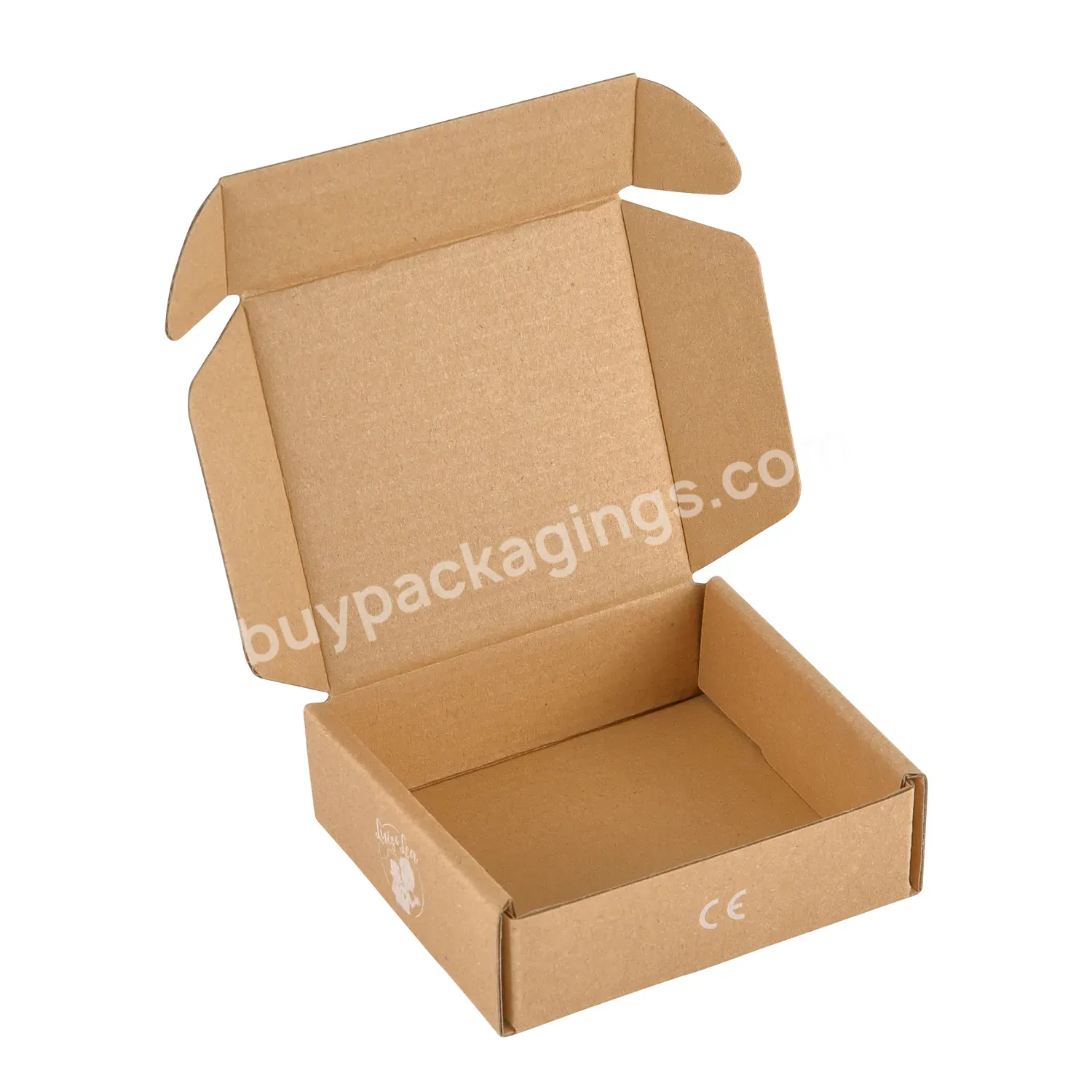 Manufacturer Recyclable Cartons Blank Brown Kraft Paper Shipping Box Ready Made Corrugated Brown Boxes