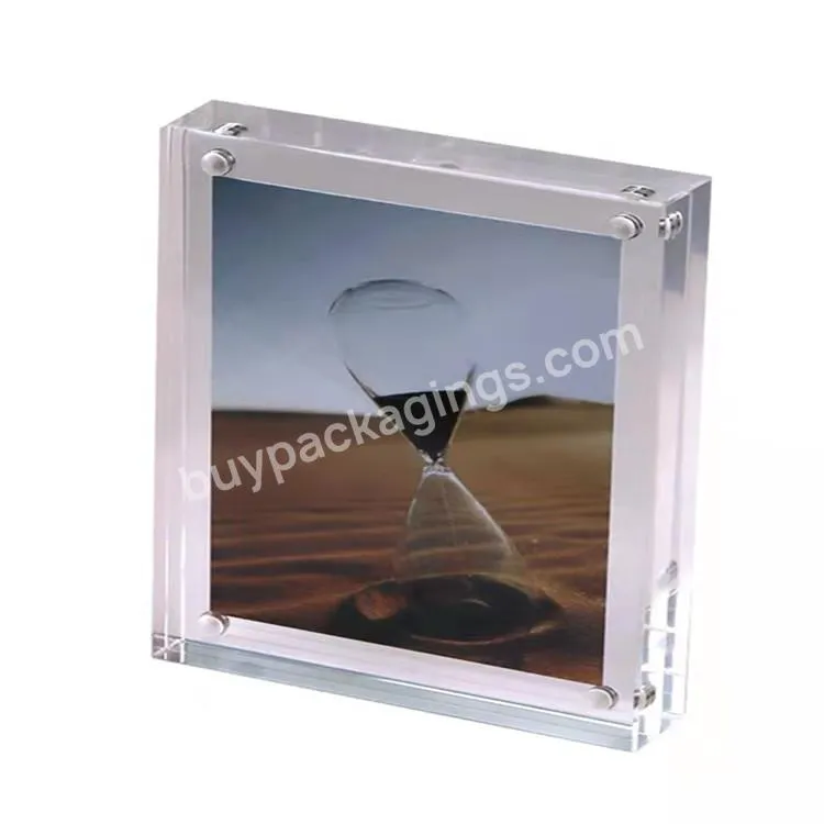 Manufacturer Supplies Economic Magnetic Acrylic Photo Frame Customizable Size