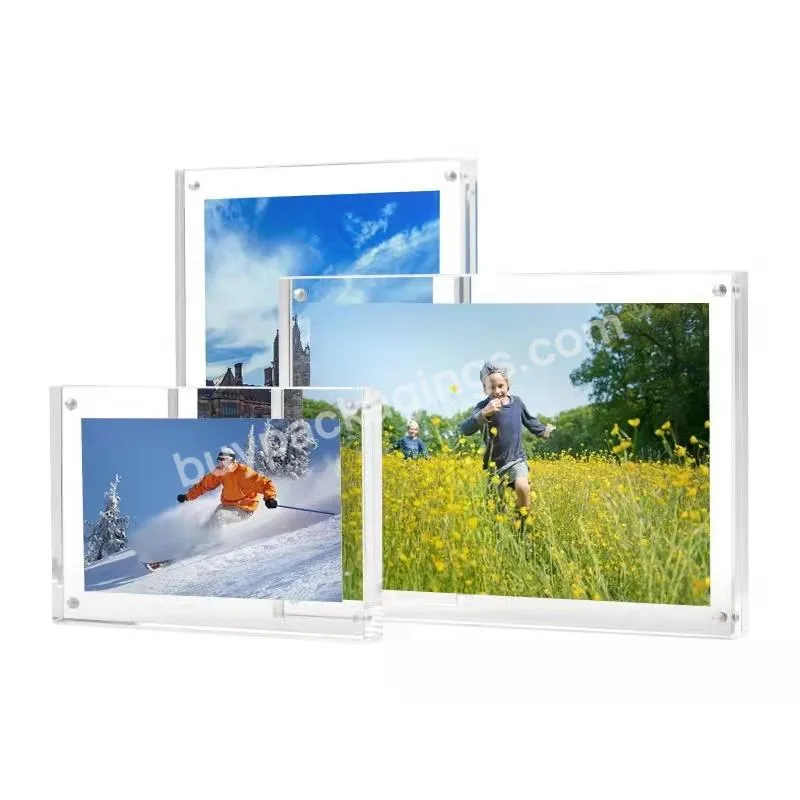 Manufacturer Supplies Economic Magnetic Acrylic Photo Frame Customizable Size - Buy Clear Freestanding Double Sided Photo Frames Desktop Display Acrylic Picture Frame,Sales Promotion So Beautiful Clear Acrylic Magnetic Picture Photo Frame,Hot Sale Cu