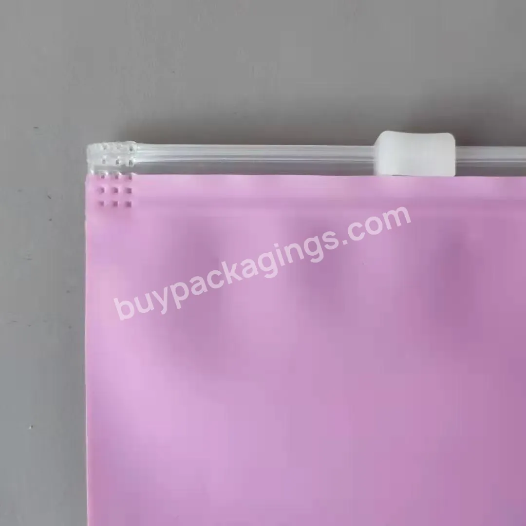 Manufacturer Transparent Pvc Frosted Garment Panty Socks Storage Stationery Pen Document Ziplock Packaging Bag