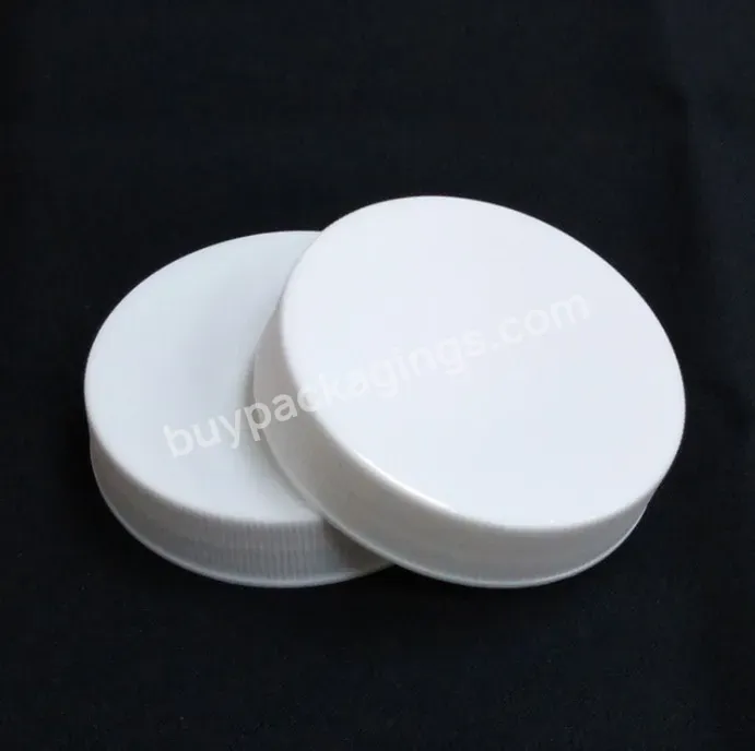 Manufacturer White Ribbed Matte Top 110-400 Plastic Cap With Pressure Sensitive Liner